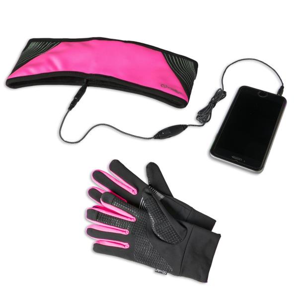 Celly UPORT STEREO BAND GLOVES PINK